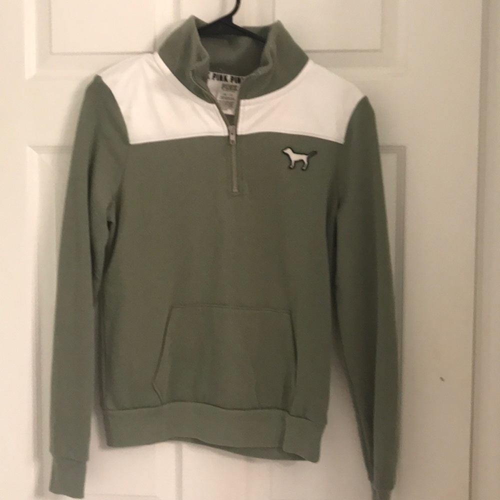 Pink Quarter Zip worn twice